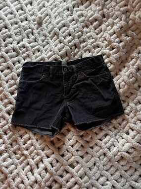 GAP Black Denim Cutoff Shorts
